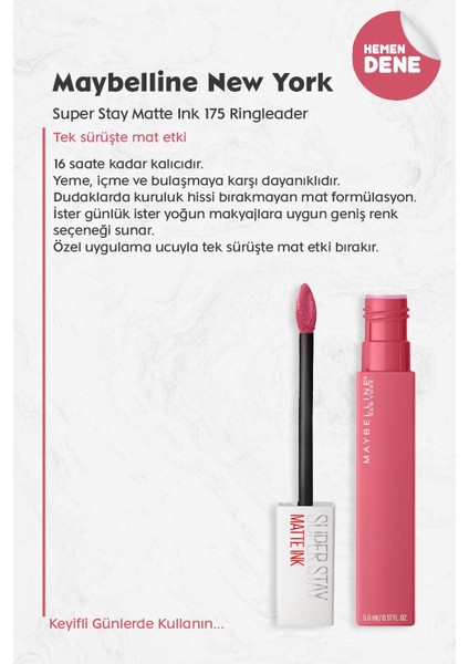 Maybelline Super Stay Matte Ink 175 Ringleader