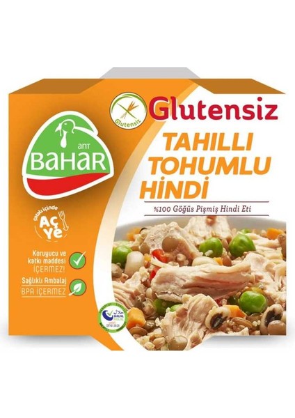 Glutensiz Tahıllı Tohumlu Hindi 185 G