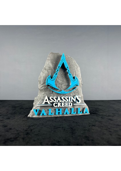 Assassin's Creed Valhalla Logo Figür - Premium Koleksiyon