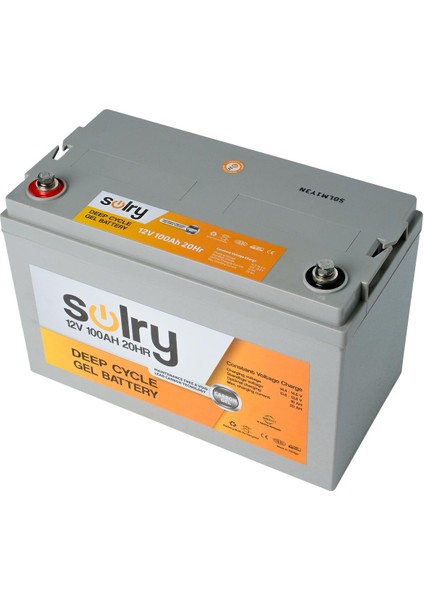 12V Volt 100 Ah Jel Akü (Deep Cycle Nano Carbon Jel Akü)