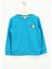 Kabartma Erkek Çocuk Turkuaz Sweatshırt HRBTXT300 Haribo Çocuk Sweatshirt 2