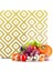 Cam Kesme Tahtası Kare Gold Geometrik Desenli 30X30 cm 2