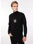 Balıkçı Yaka Normal Emprime Siyah Erkek Kazak 23IU1M0A0099013_MAGLIA Lupetto 2