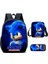 Fıy 3 Parça Sonic Temalı Öğrenci Sırt Çantası Seti - Çok Renkli (Yurt Dışından) 2