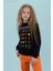 Baskılı Kız Çocuk Siyah Sweatshırt HRBTXT302 Haribo Çocuk Sweatshirt 1