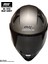 M-910 Mat Gri Güneş Vizörlü Kask (Siyah Camlı) 3