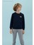 Kabartma Erkek Çocuk Lacivert Sweatshırt HRBTXT300 Haribo Çocuk Sweatshirt 1