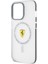 Apple iPhone 15 Pro Uyumlu Ferrari Lisanslı Magsafe Özellikli Kontrast Bumper Sf Ring Siyah 3