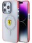 Apple iPhone 15 Pro Uyumlu Ferrari Lisanslı Magsafe Özellikli Kontrast Bumper Sf Ring Kırmızı 1