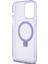 Apple iPhone 15 Pro Max Uyumlu Guess Lisanslı Magsafe Özellikli Simli Ring Standlı Mor 5