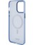 Apple iPhone 15 Pro Max Uyumlu Tumı Lisanslı Magsafe Şarj Özellikli Buzlu Mat Kılıf Mavi 5