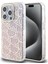 Apple iPhone 15 Pro Hello Kitty Lisanslı Renk Geçişli Elektroplating Kaplama Kitty Head Pembe 1