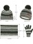 Çocuk Şapkası, Atkı ve Eldiven Üçü Bir Arada Set Sonbahar ve Kış Örme Artı Kadife Sıcak Şapka Üçlü Set (Yurt Dışından) 2