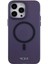 Apple iPhone 15 Pro Max Uyumlu Tumı Lisanslı Magsafe Şarj Özellikli Buzlu Mat Kılıf Mor 2