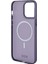 Apple iPhone 15 Pro Max Uyumlu Tumı Lisanslı Magsafe Şarj Özellikli Buzlu Mat Kılıf Mor 5