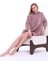 Lunaberry Yılbaşı Kapüşonlu Oversize Peluş Welsoft Traşlı Kumaş Sweat Panço Battaniye Giyilebilir Kışlık Pijama 5