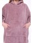Lunaberry Yılbaşı Kapüşonlu Oversize Peluş Welsoft Traşlı Kumaş Sweat Panço Battaniye Giyilebilir Kışlık Pijama 2