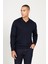 ALTINYILDIZ CLASSICS Erkek Lacivert Standart Fit Normal Kesim Polo Yaka Triko Kazak 2