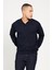 ALTINYILDIZ CLASSICS Erkek Lacivert Standart Fit Normal Kesim Polo Yaka Triko Kazak 3