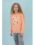 Kabartma Kız Çocuk Hardal Sweatshırt HRBTXT306 Haribo Çocuk Sweatshirt 4
