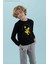 Baskılı Erkek Çocuk Siyah Sweatshırt HRBTXT305 Haribo Çocuk Sweatshirt 1