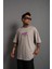 Unisex Dabıl Oversize Ribanalı Bisiklet Yaka Want Dijital Baskılı Penye T-Shirt 2