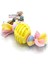 Puppy Toys Diş İpli Kauçuk Top Yavru Köpek Oyuncağı Sarı 17 Cm 1