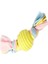 Puppy Toys Tırtıklı Top Diş Kaşıma Yavru Köpek Oyuncağı Sarı 17 Cm 1