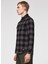 Siyah - Gri Erkek Kareli Gömlek FOA402577 Bear Cozy Flannel 3