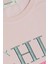 Kız Çocuk Uzun Kollu Tişört Simli Yazı Baskılı 9-14 Yaş, Pudra 3