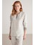 Uzun Kol Yumuşak Dokulu Kadın Pijama Takım W613 2