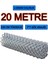 Msy Fence 2mm Kalınlık - 7*7 Göz - (1.5M*20M) Helezon Tel Örgü Bahçe Teli Çit Teli Galvanizli Tel Örgü 1