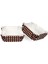 Pet Kapsül 80X80 mm - Kahverengi Puantiye (Kare) 1