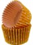 Cupcake Kalıbı Pet Kapsül Kek KALIBI48X34 mm - 100 Adet Kar Desenli Turuncu 1
