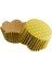 Cupcake Kalıbı Pet Kapsül Dalgalı Kek Kalıbı 65X38 mm - 100 Adet Puantiyeli Sarı 3.8 cm 2