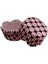 Cupcake Kalıbı Pet Kapsül Dalgalı Pembe Emoji Kek Kalıbı 65X38 mm - 100'LÜ 1