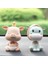 Araba Kontrol Paneli Oyuncakları Sevimli Bobblehead Bebekler Ev Oto Dekorasyon Gri (Yurt Dışından) 2