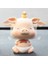 Araba Kontrol Paneli Oyuncakları Sevimli Bobblehead Bebekler Ev Oto Dekorasyon Gri (Yurt Dışından) 4