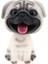 Araba Araç Dekoru Için Reçine Sevimli Bobble Head Köpek Kafa Köpek Yavrusu - Pug (Yurt Dışından) 1