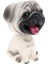 Araba Araç Dekoru Için Reçine Sevimli Bobble Head Köpek Kafa Köpek Yavrusu - Pug (Yurt Dışından) 2