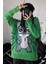 Yeşil Stitch Unisex Oversize Triko Kazak 2