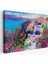Santorini Yunanistan Güzel Bir Kızın Kavramsal Soyut Resmı-3754 1
