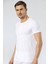 Erkek Bisiklet Yaka Düğmeli BeyazT-shirt 3