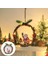 Noel Çelengi Yaşlı Adam Kardan Adam Pencere Kapı Tokmağı Noel Ağacı Kolye Noel Atmosferi Dekorasyon Işık Dize (Yurt Dışından) 1
