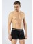 Erkek Düğmeli Siyah Boxer 2