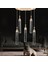 Klaus 5'li Yuvarlak 3 Renkli 75 Watt Gold Kristal Ledli Modern Oturma Odası Salon Sarkıt Avize 1