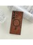 Samsung Galaxy S23 Ultra Retro Manyetik Emme Pu Cep Telefonu Kılıfı (Yurt Dışından) 1