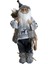 Yılbaşı Dekorasyon Noel baba biblo figür Gri 45 cm 1