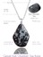 Sertifikalı Piramit Model Karlı Obsidyen Taşı Kolye 1