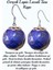 Sertifikalı Lapis Lazuli Taşı Doğal Taş Küpe - Afganistan 1